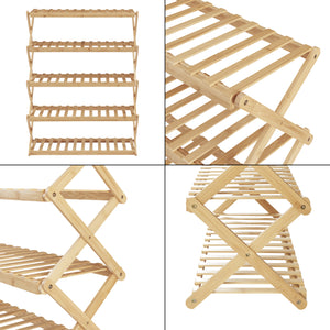 Składany stojak na buty Fitzbek [en.casa]