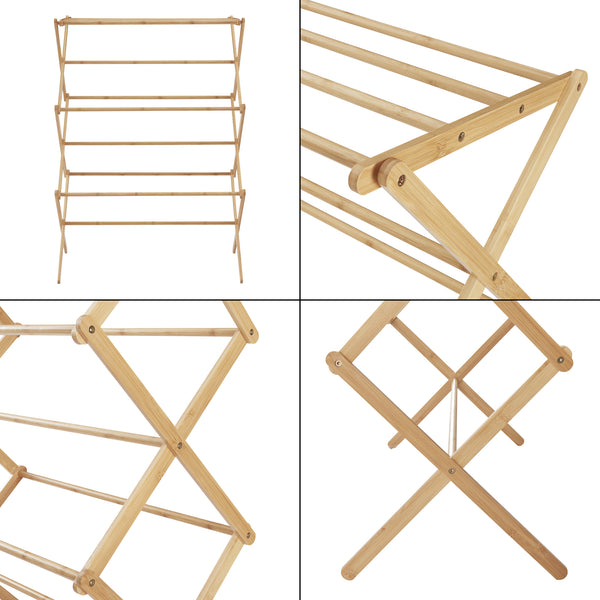 Składany konik Grinau bamboo [en.casa]