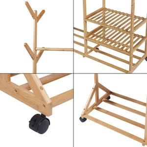 Wieszak na ubrania Ikaalinen bambusowy [en.casa]