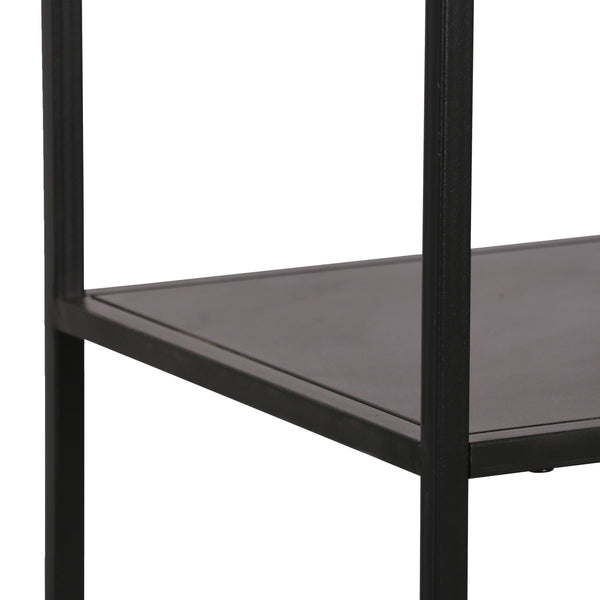Regał Ingå 144x75x35cm metal czarny mat [en.casa]