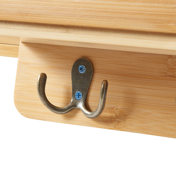 Półka ścienna Giske 33x8x22 cm bambus [en.casa]