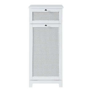 Szafka na pościel Karlsøy 90x38x40cm biała [en.casa]