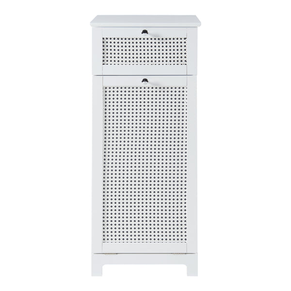 Szafka na pościel Karlsøy 90x38x40cm biała [en.casa]