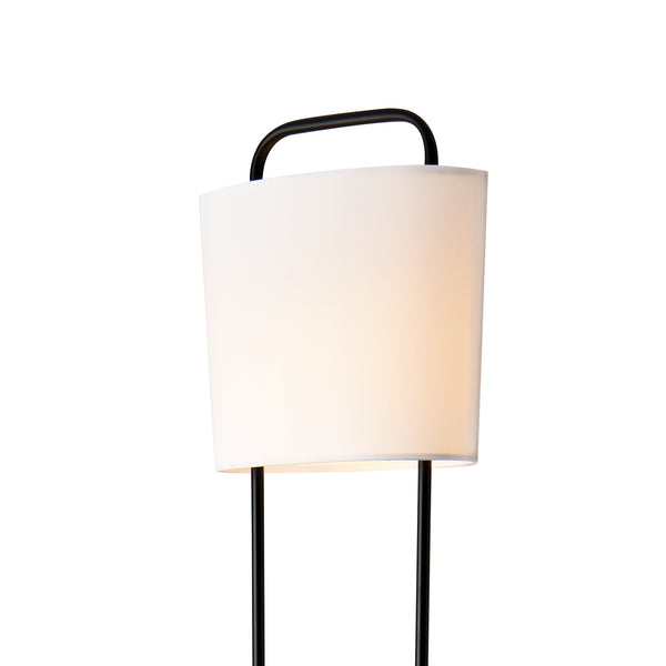 Lampa podłogowa Meløy czarny/biały [lux.pro]