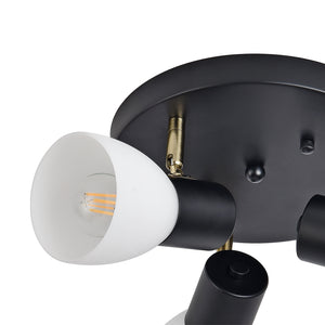 Lampa sufitowa Abbey czarny / biały [lux.pro]