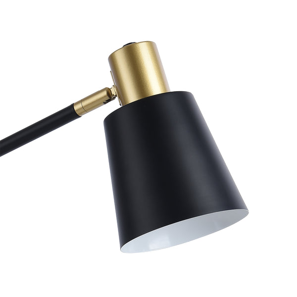 Lampa stołowa Abergele czarny / złoty [lux.pro]