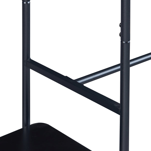 Wieszak na płaszcze Bø 150x100x34cm czarny [en.casa]