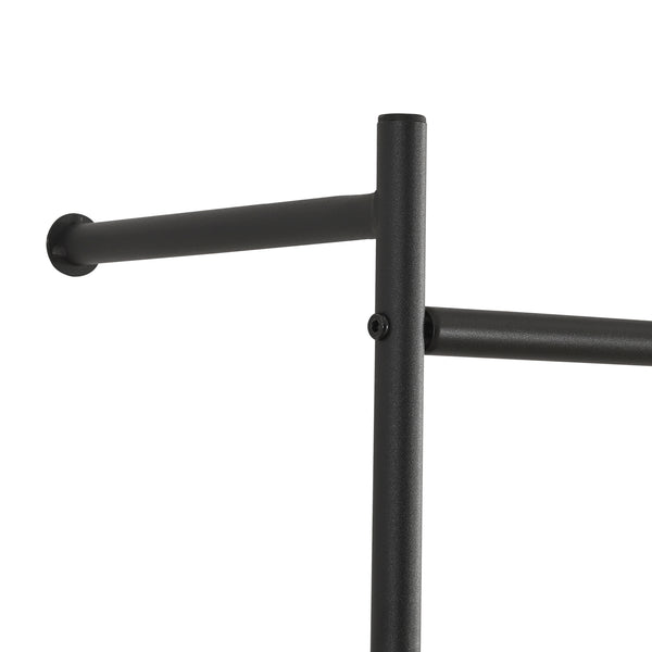 Wieszak ścienny Bremanger 162x60x26cm czarny [en.casa]