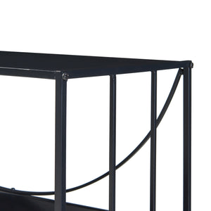 Stolik konsolowy Baarn 65,5x70x32 cm czarny [en.casa]