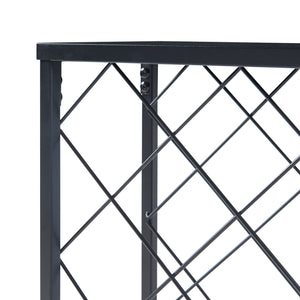 Stojak na wino Taivassalo na 25 butelek czarny [en.casa]