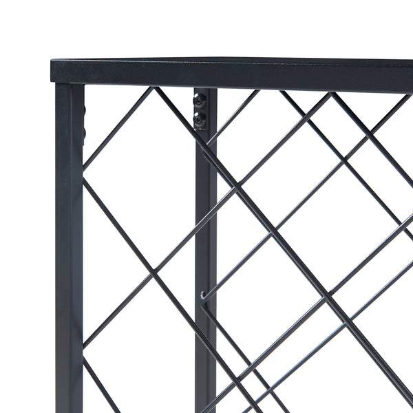 Stojak na wino Taivassalo na 25 butelek czarny [en.casa]