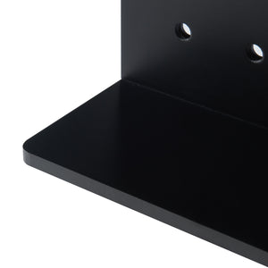 Półka ścienna Dønna 60x15x40cm czarna [en.casa]