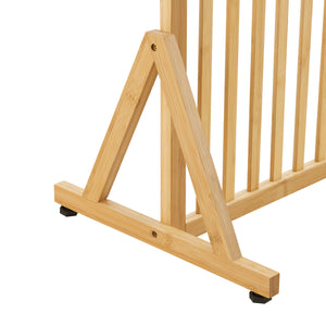 Rozdzielacz pokojowy Fron 197x75,5x40 cm bambus [en.casa]