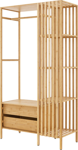 Wieszak na płaszcze Varanger 185x100x45 cm bambus [en.casa]