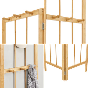 Szafa narożna Hyllestad 165,5x92x8cm bambus [en.casa]