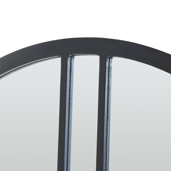 Lustro ścienne Suomussalmi Ø60 cm czarne [en.casa]