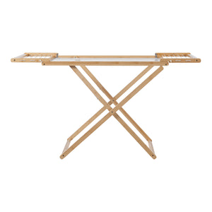 Składany konik na ubrania Fakala 154x59x82 cm bambus [en.casa]