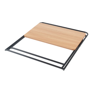 Biurko składane Kvitsøy 85x50x80cm czarny/dąb [en.casa]