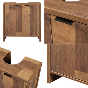 Szafka podumywalkowa Namsskogan 60x60x30cm o orzechowym wyglądzie [en.casa]