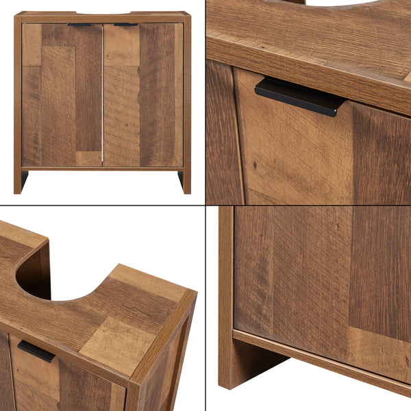 Szafka podumywalkowa Namsskogan 60x60x30cm o orzechowym wyglądzie [en.casa]