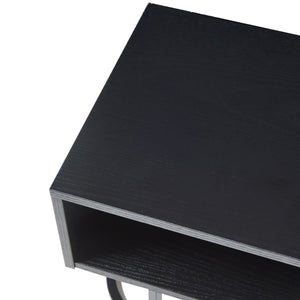 Gauldal półka ścienna 57x30x32 cm czarna [en.casa]