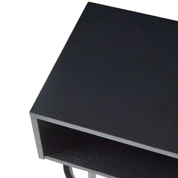 Gauldal półka ścienna 57x30x32 cm czarna [en.casa]