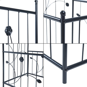 Łuk różany Barisciano z 2 skrzynkami na kwiaty czarny [casa.pro]