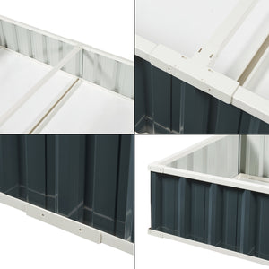 Łóżko podwyższone Albrandswaard 258x90x30 cm antracyt [en.casa]