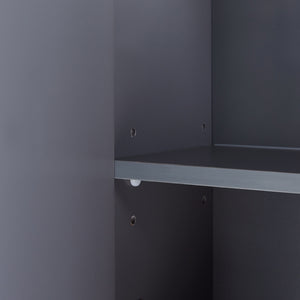 Szafka z lustrem Overath 60x20x50 cm szara [en.casa]