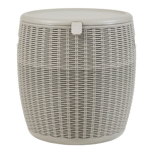 Stołek Cool Box Avetrana 44xØ40 cm jasnobrązowy [casa.pro]