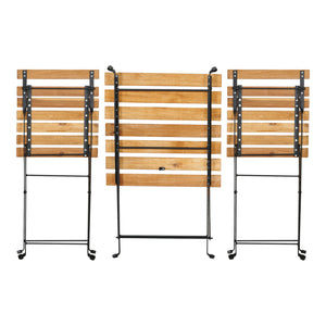 Zestaw bistro Bovino 3-częściowy drewno akacjowe [casa.pro]