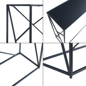 Stół konsolowy Rättvik 120x30x80 cm czarny [en.casa]