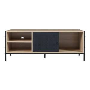 Szafka pod TV Tysnes 120x40x45 cm dąb/czarny [en.casa]