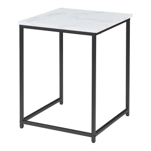 3-częściowy marmurowy stolik kawowy Trollhättan, biały [en.casa]