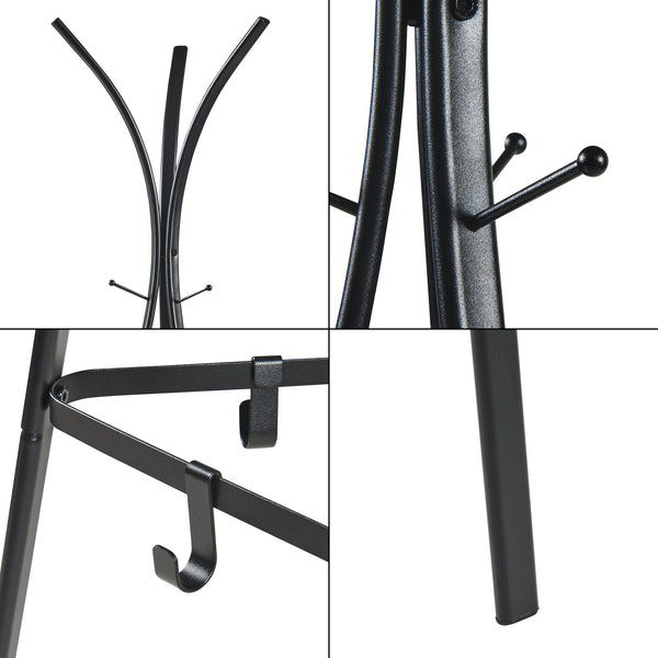 Wieszak na płaszcze Vevelstad 181x52,5x52,5 cm stal [en.casa]