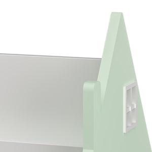 Mobilna półka dziecięca Vipsali 50x33x34 cm miętowa zieleń/biała [en.casa]