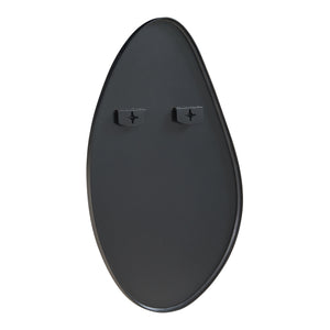 Lustro ścienne Orland 82x46 cm czarne [en.casa]