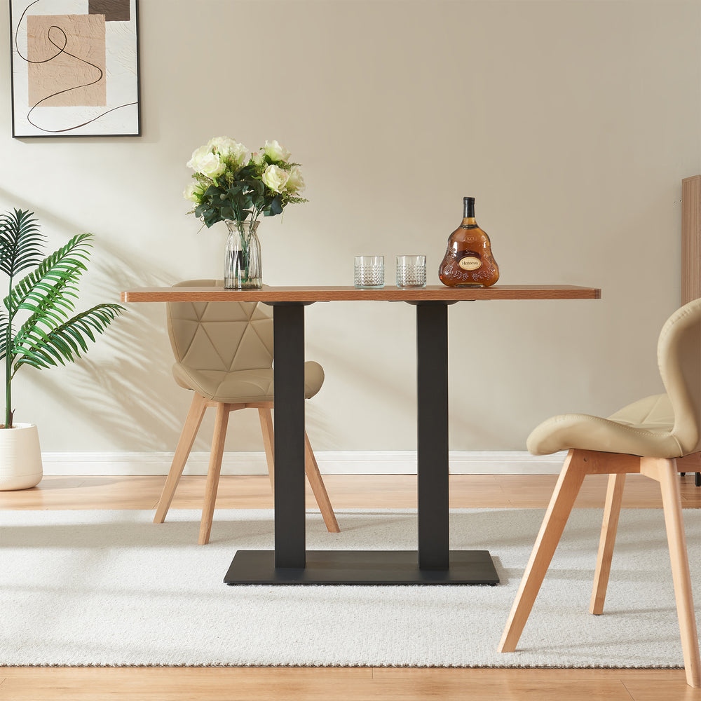 Rama stołu Vadejord stal 70x40x73 cm czarny [en.casa]
