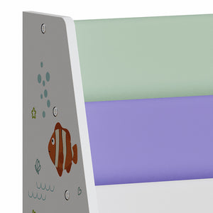 Półka dziecięca Hornnes 60x62x28 cm motyw Aqua Dream [en.casa]