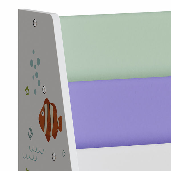 Półka dziecięca Hornnes 60x62x28 cm motyw Aqua Dream [en.casa]