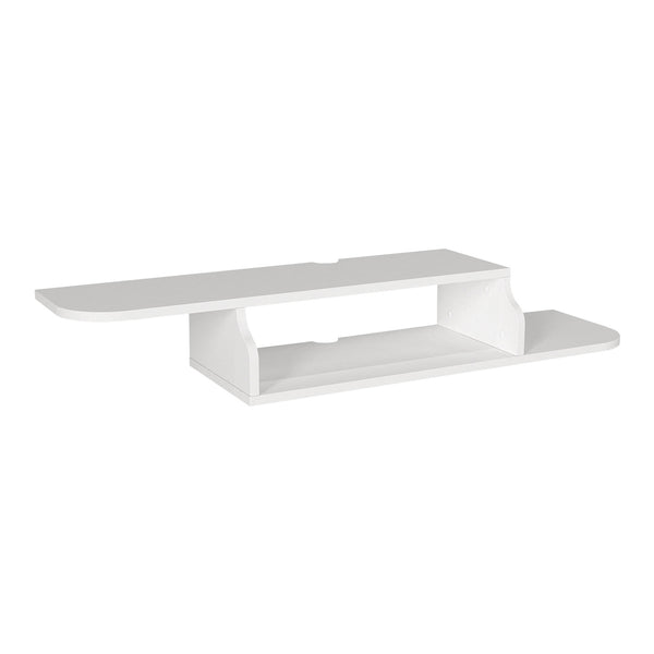 Wisząca szafka RTV Kershaby 120x30x19 cm biała [en.casa]