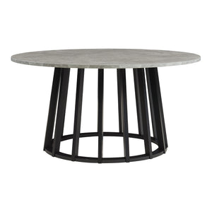 Stolik kawowy Buzzard Ø90x45 cm czarny/betonowy [en.casa]
