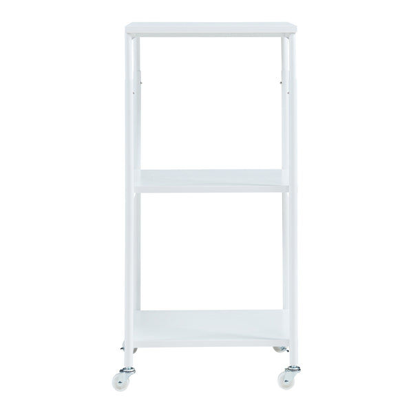 Stół na kółkach do drukarki Janertu 82x39x35 cm Biały [en.casa]