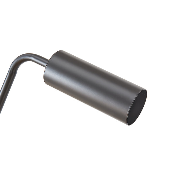 Lampa podłogowa Vatka GU10 metal czarny / marmur, biały [lux.pro]