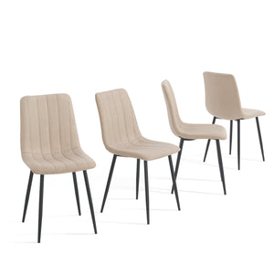 Zestaw jadalniany Lindesberg 5-częściowy okrągły szary/jasnobrązowy [en.casa]