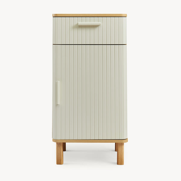 Szafka łazienkowa Ferrersp 80x40x35 cm, optyka dębu/kolor piaskowy [en.casa]