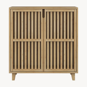 Szafka boczna Sirgerg 77x72x33 cm bambus naturalny [en.casa]