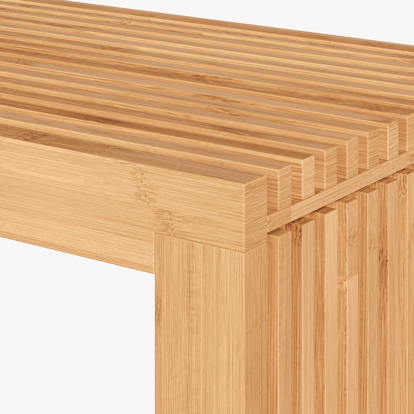 Ławka na buty Korjad 90x33x43 cm bambus [en.casa]