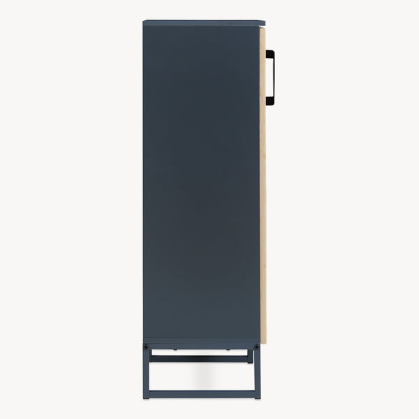Szafka łazienkowa Svanes 90x30x30 cm Ciemnoszary/Naturalny [en.casa]