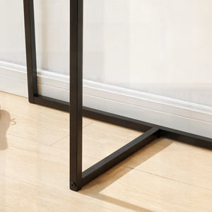 Stojak na ubrania Norjad 160x80x41 cm metal czarny [en.casa]